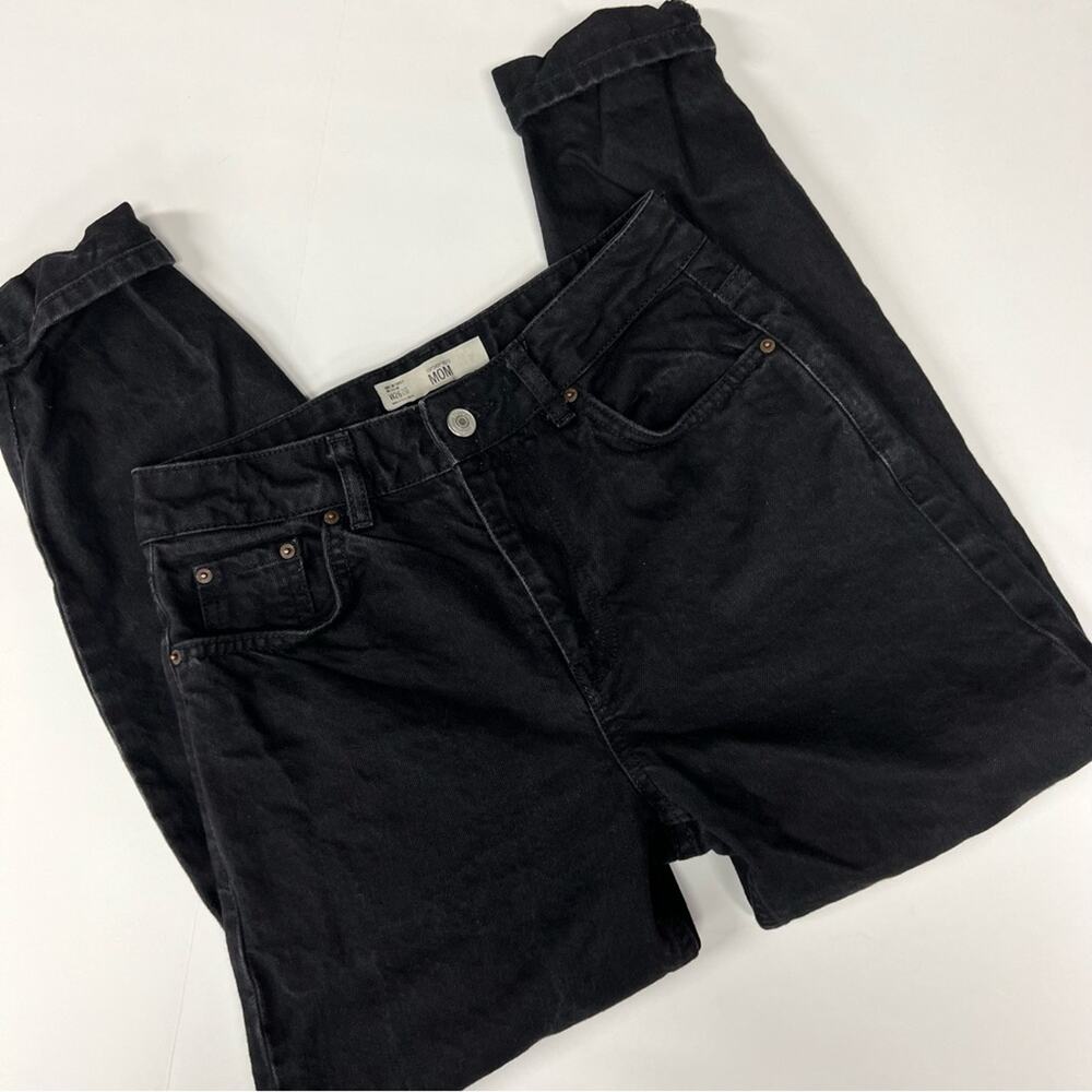 Topshop Moto | Cuffed Mom Jean Black Sz 26